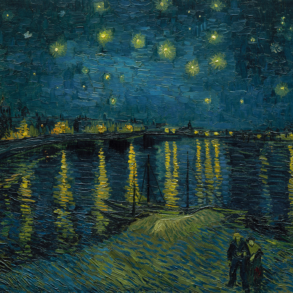 Vincent van Gogh, Starry Night Over the Rhône (La Nuit étoilée), 1888