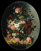 Severin Roesen - Flowers, ca. 1865
