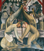 Diego Rivera - Detroit Industry, Commercial Chemical Operations (South Wall Supporting Panel), 1932-1933