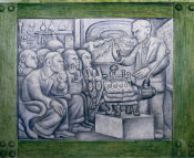 Diego Rivera - Detroit Industry, South Wall Predella, 1932-1933