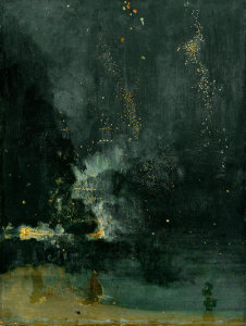 James Abbott McNeill Whistler - Nocturne in Black and Gold, the Falling Rocket, 1875