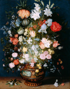 Jan Brueghel the Younger - Bouquet of Flowers in a Ceramic Vase, ca. 1610