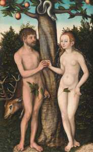Lucas Cranach the Elder - Adam and Eve, 1528