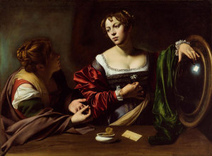 Michelangelo Merisi da Caravaggio - Martha and Mary Magdalene, ca. 1598