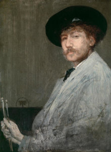 James Abbott McNeill Whistler - Arrangement in Gray: Portrait of the Painter, ca. 1872