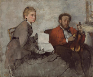 Edgar Degas - Violinist and Young Woman, ca. 1871