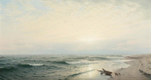 William Trost Richards - Beach at Long Branch: Sunrise, 1872