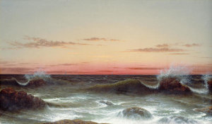 Martin Johnson Heade - Seascape: Sunset, 1861