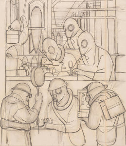 Diego Rivera - Manufacture of Poisonous Gas Bombs, 1932