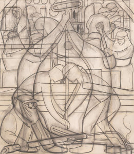Diego Rivera - Commercial Chemical Operations, 1932