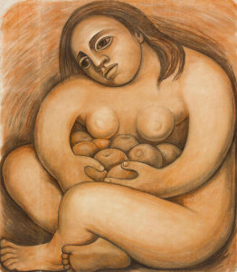 Diego Rivera - Woman Holding Fruit, 1932