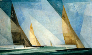 Lyonel Feininger - Sailboats, 1929