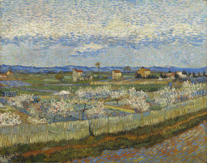 Vincent van Gogh - Peach Trees in Blossom, 1889