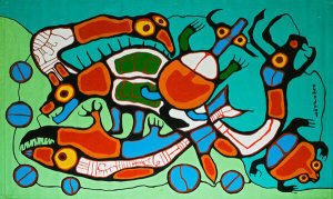 Norval Morrisseau - Cycles, ca. 1985
