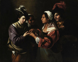 Bartolomeo Manfredi - The Fortune Teller, ca. between 1616 and 1617
