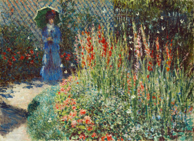 Claude Monet - Rounded Flower Bed (Corbeille de fleurs), 1876