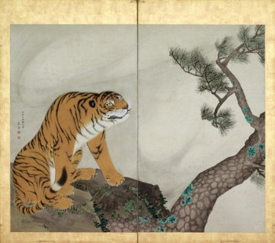 Maruyama Okyo - Tiger and Dragon: Tiger, 1781