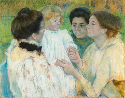 Mary Cassatt - Women Admiring a Child, 1897