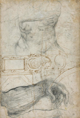 Michelangelo - Scheme for the Decoration of the Ceiling of the Sistine Chapel, ca. 1508