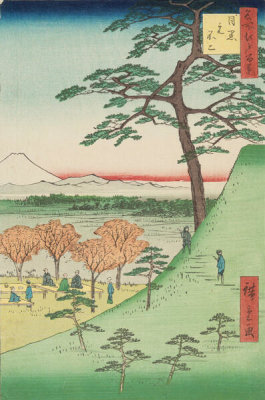 Utagawa Hiroshige I - Meguro, Shin-Fuji, 1857