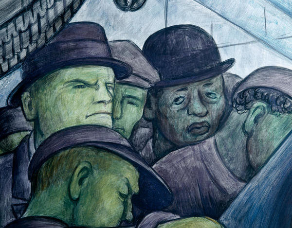 Detroit Industry, Rivera Self Portrait (North Wall Mural Detail), 1932